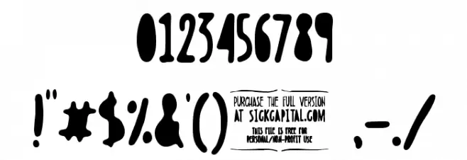 Boldstein SOLID Font OTHER CHARS