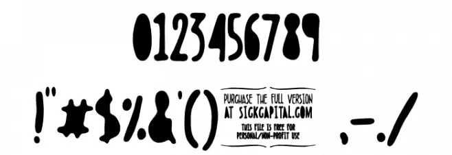 Boldstein SOLID Font OTHER CHARS