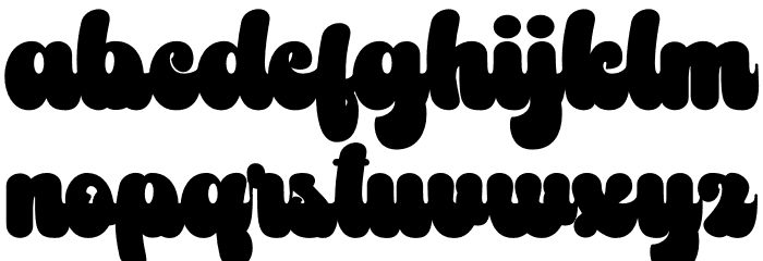 Boldy Vintage Personal use Font LOWERCASE