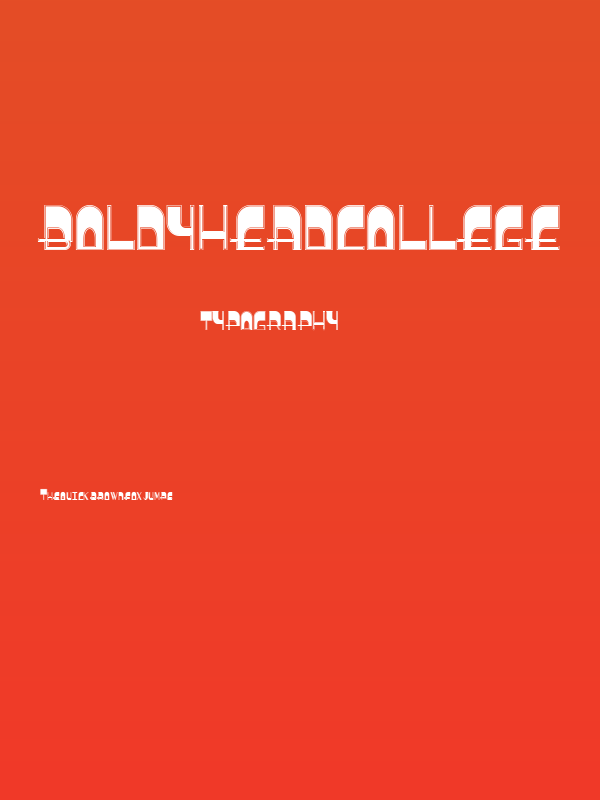 BoldyHeadCollege Poster