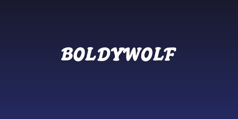 Boldywolf Social Header
