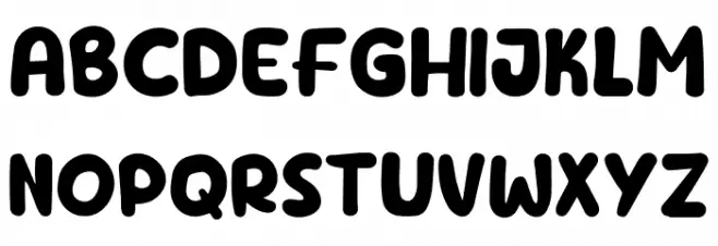 Boleh Schriftart Groß