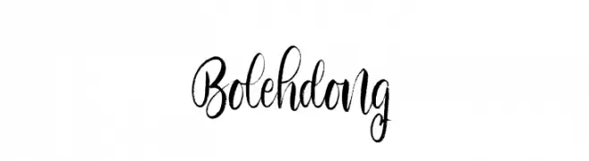 Bolehdong  Frei Schriftart Herunterladen
