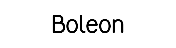 Boleon  フリーフォントのダウンロード