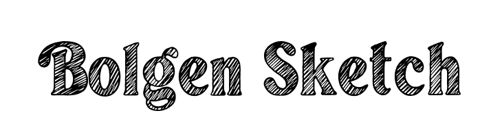 Bolgen Sketch  Frei Schriftart Herunterladen