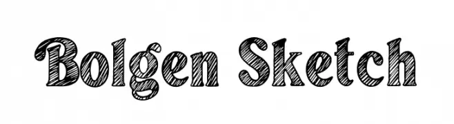 Bolgen Sketch  Fuentes Gratis Descargar