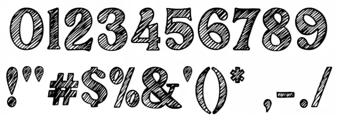 Bolgen Sketch Font OTHER CHARS