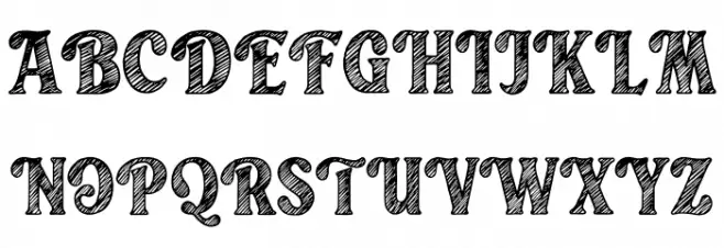 Bolgen Sketch Schriftart Groß