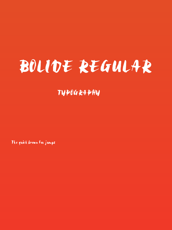 Bolide Regular Poster