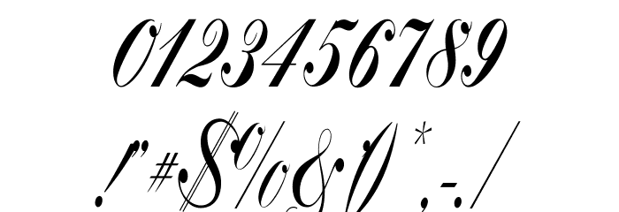 Bolina Font OTHER CHARS