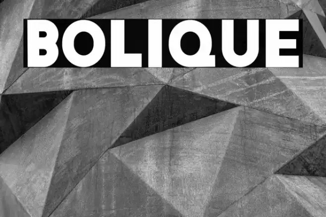 Bolique Font examples