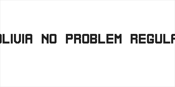Bolivia No Problem Regular Logo