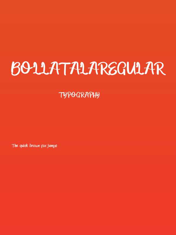 BollatalaRegular Poster