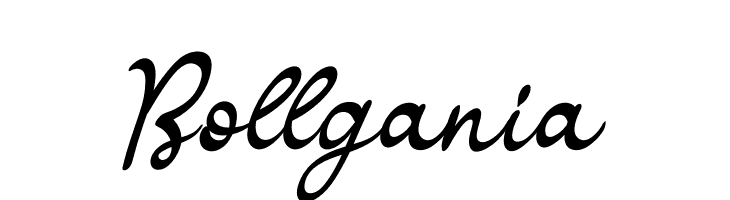 Bollgania  font caratteri gratis