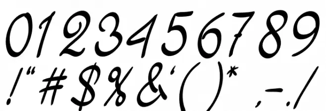 Bollgania Font OTHER CHARS