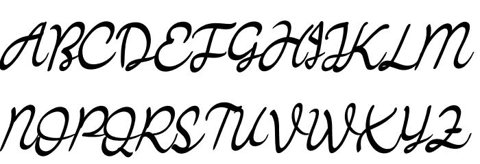 Bollgania Font UPPERCASE