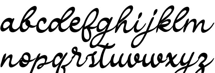 Bollgania Font LOWERCASE