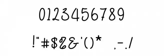 Bollifia - Personal use フォント その他の文字