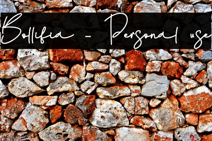 Bollifia - Personal use Example 2