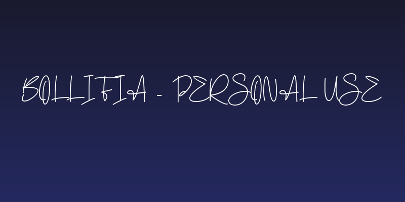Bollifia - Personal use Social Header