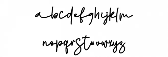 Bollifia - Personal use フォント 小文字