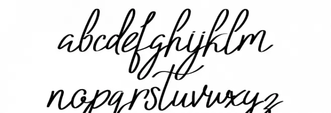 Bolliver Demo Font LOWERCASE