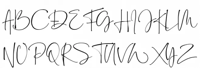Bollivia Rosilla Script フォント 大文字