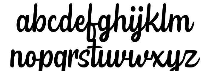 Bollivia Script Free Personal Regular Font LOWERCASE