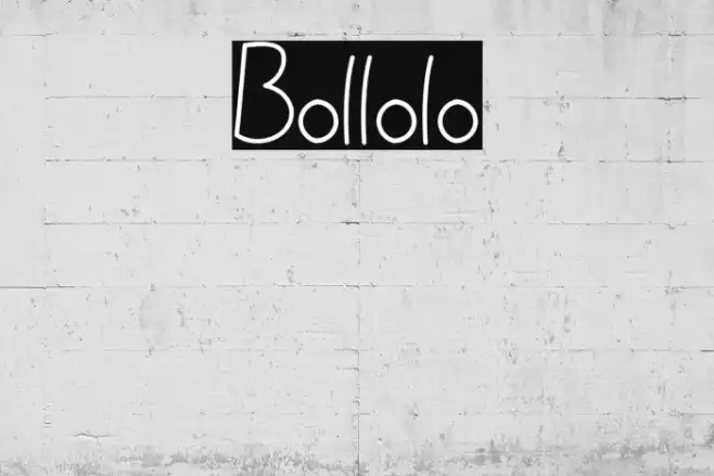 Bollolo Font examples