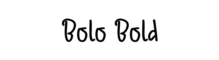 Bolo Bold  font caratteri gratis