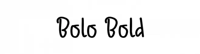 Bolo Bold Polices