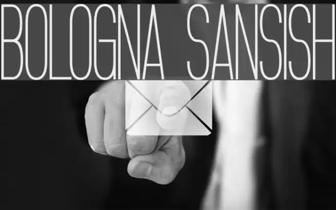 Bologna Sansish Font examples