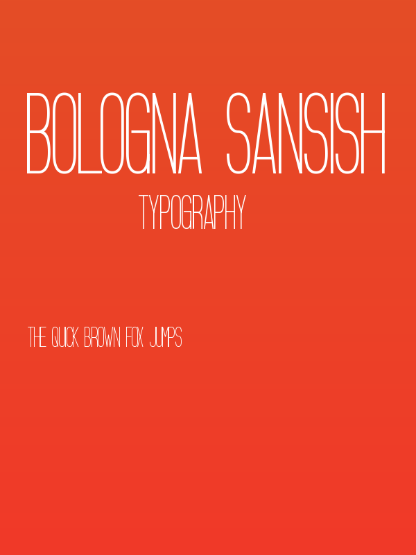 Bologna Sansish Poster