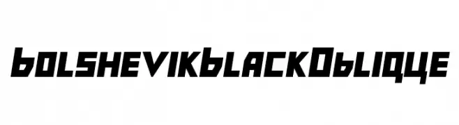 Bolshevik Black Oblique  baixar fontes gratis