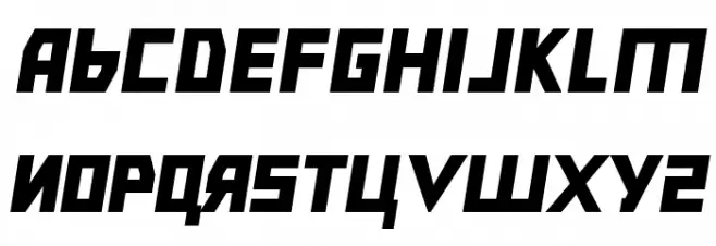 Bolshevik Black Oblique Schriftart Groß