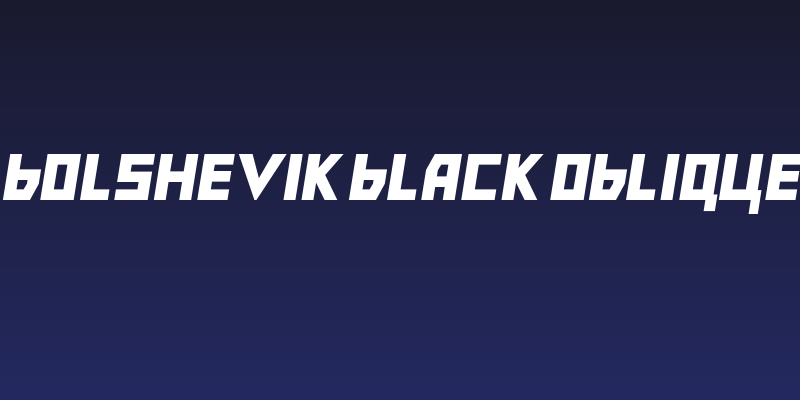 Bolshevik Black Oblique Social Header