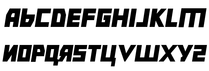 Bolshevik Black Oblique Font LOWERCASE