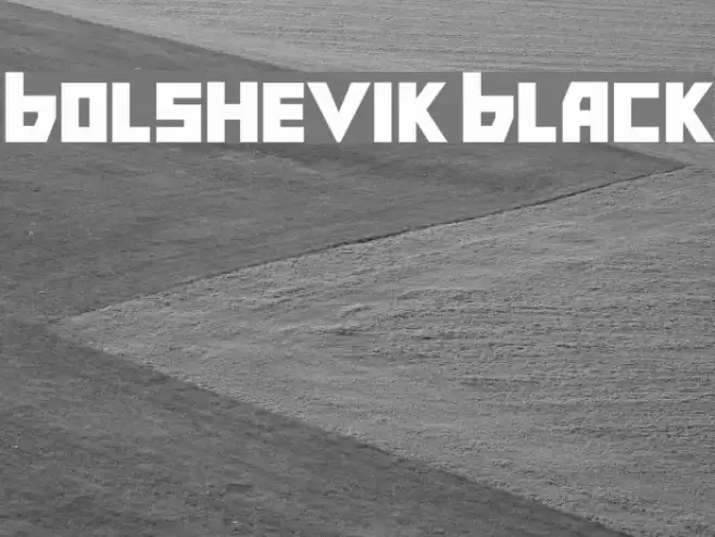 Bolshevik Black Font examples