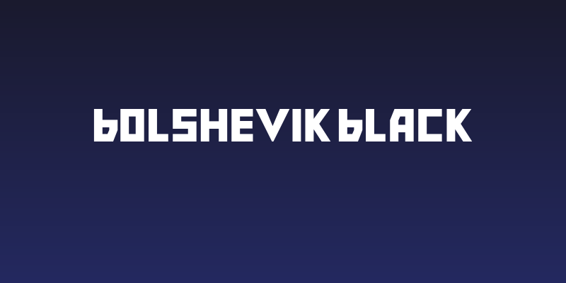 Bolshevik Black Social Header