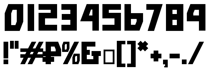 Bolshevik Bold Font OTHER CHARS