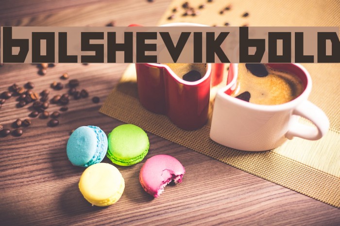 Bolshevik Bold Font examples