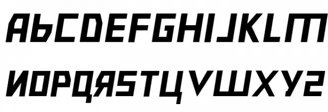 Bolshevik Light Oblique Fonte MAIÚSCULAS