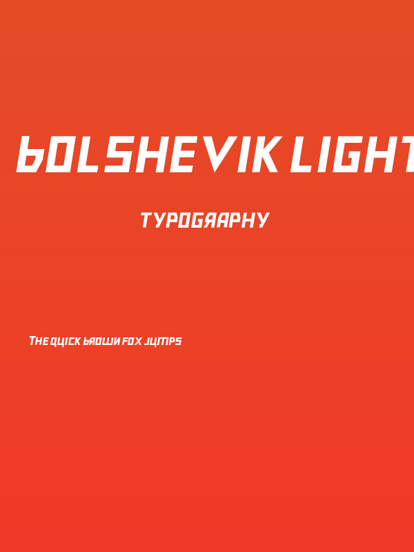 Bolshevik Light Oblique Poster