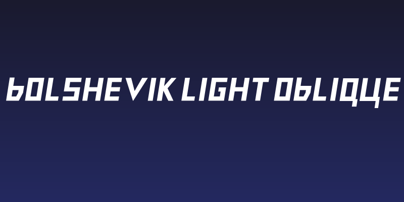 Bolshevik Light Oblique Social Header