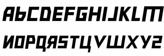 Bolshevik Light Oblique Polices MINUSCULES