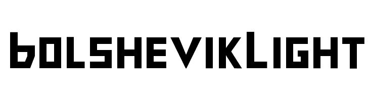 Bolshevik Light  font caratteri gratis