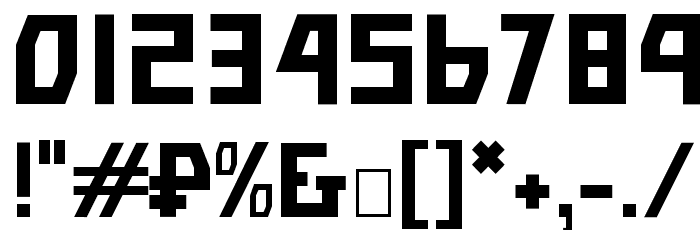 Bolshevik Light Font OTHER CHARS