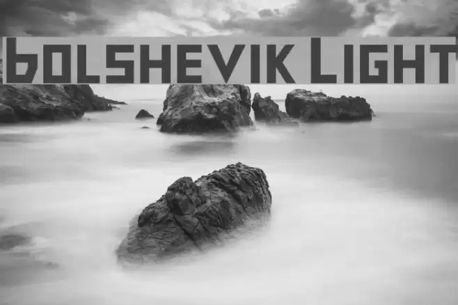 Bolshevik Light Font examples
