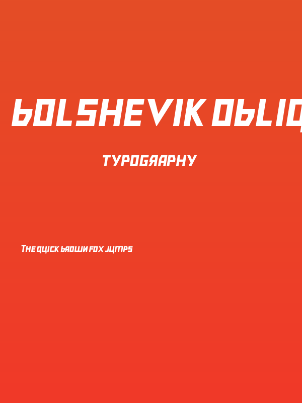 Bolshevik Oblique Poster
