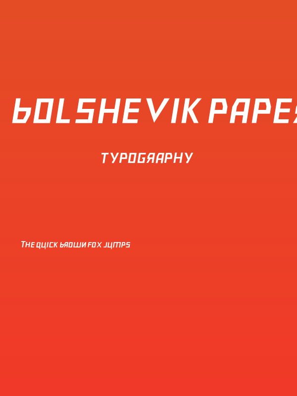 Bolshevik Paperlight Oblique Poster